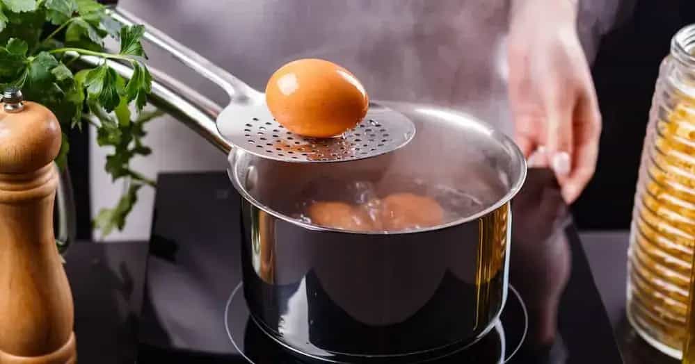 Photo of Woman Boiling and Egg on an Electric Stove representing Freedom
